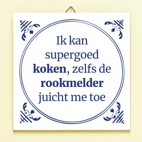 Tegeltje Rookmelder Juicht