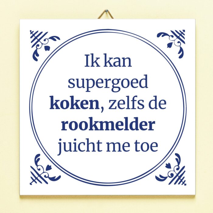 Tegeltje Rookmelder Juicht