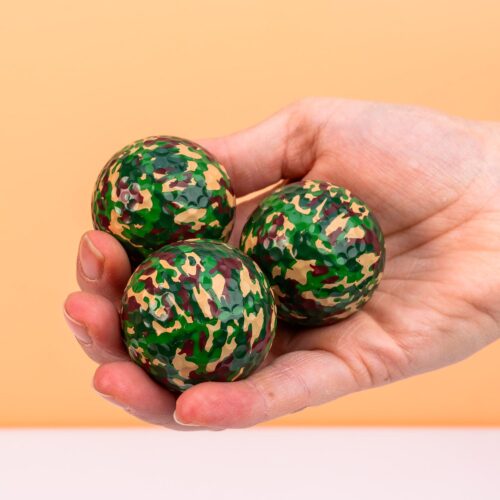 Camouflage Golfballen (set Van 3)