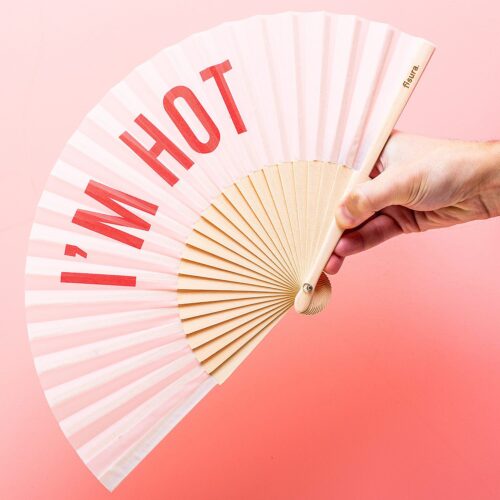 Houten Waaier - I&apos;m Hot