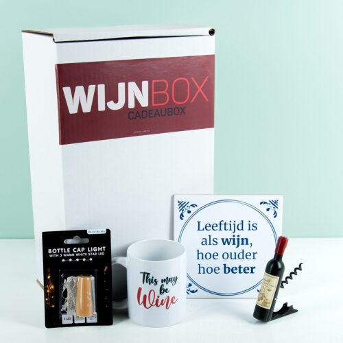 Cadeaubox Wijn Borrelpakket