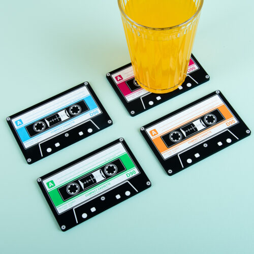 Cassettebandjes Onderzetters (Set Van 4)