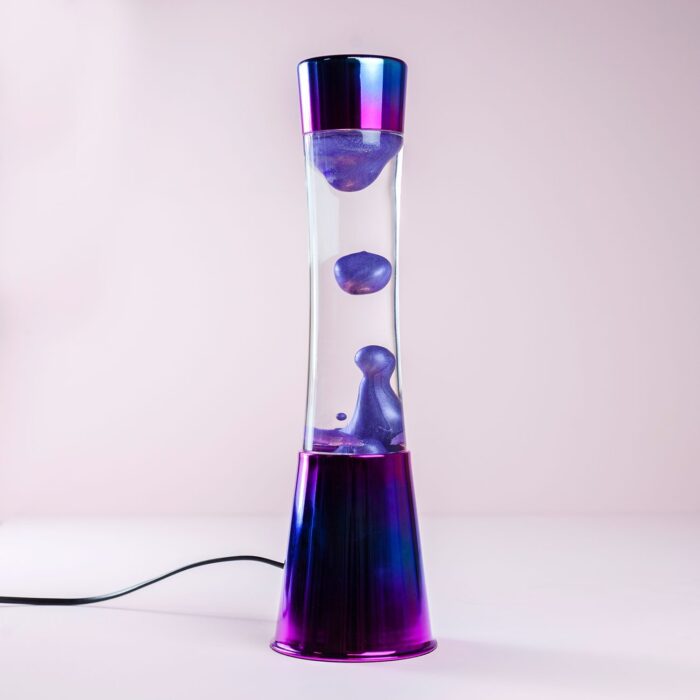 Lavalamp Iriserend Met Metallic Paarse Lava