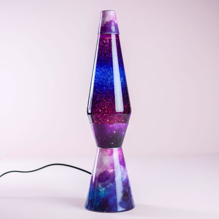 Lavalamp Galaxy Met Multicolor Lava En Glitters