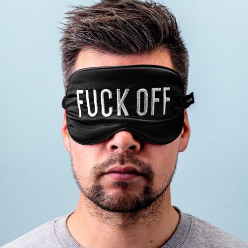 Slaapmasker Fuck Off - Zwart